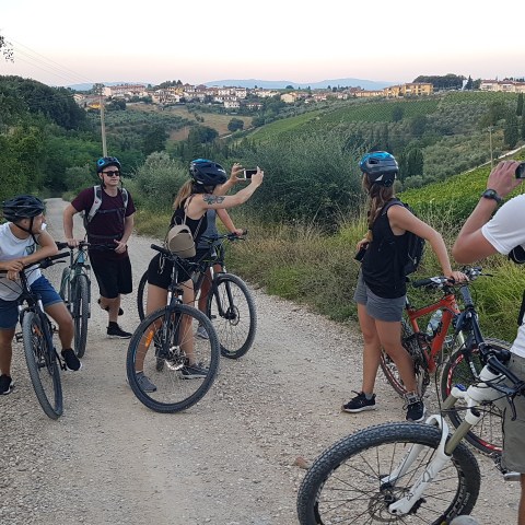 group of people making pictures