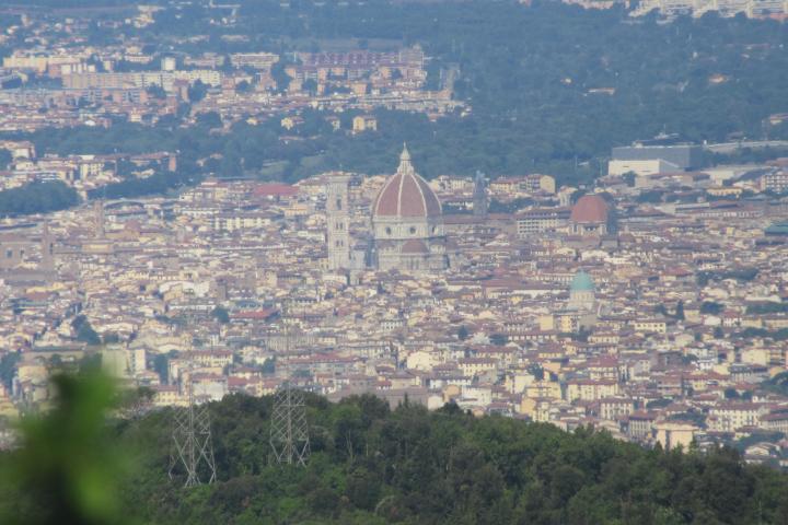 Florence views from a mountain