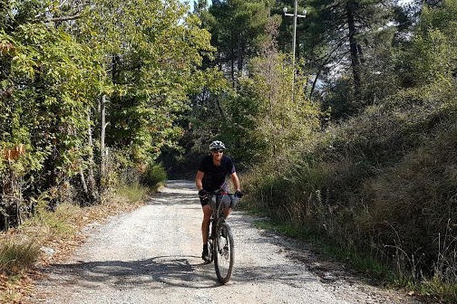 Riding a bike though Florence's hills